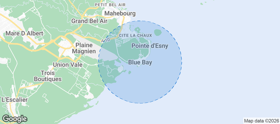 Blue Bay Airbnb map